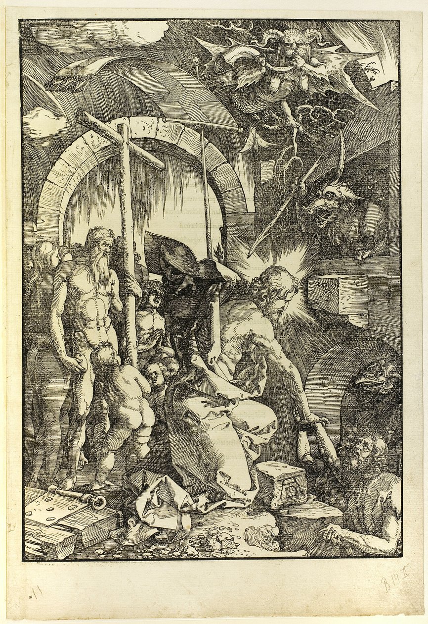 Die Höllenfahrt Christi, aus der Großen Passion von Albrecht Dürer