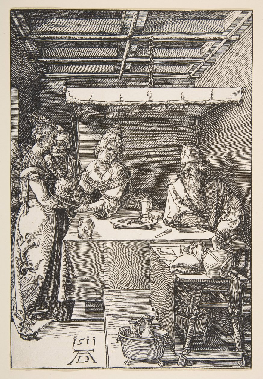 Der Kopf von Johannes dem Täufer wird Herodes gebracht von Albrecht Dürer