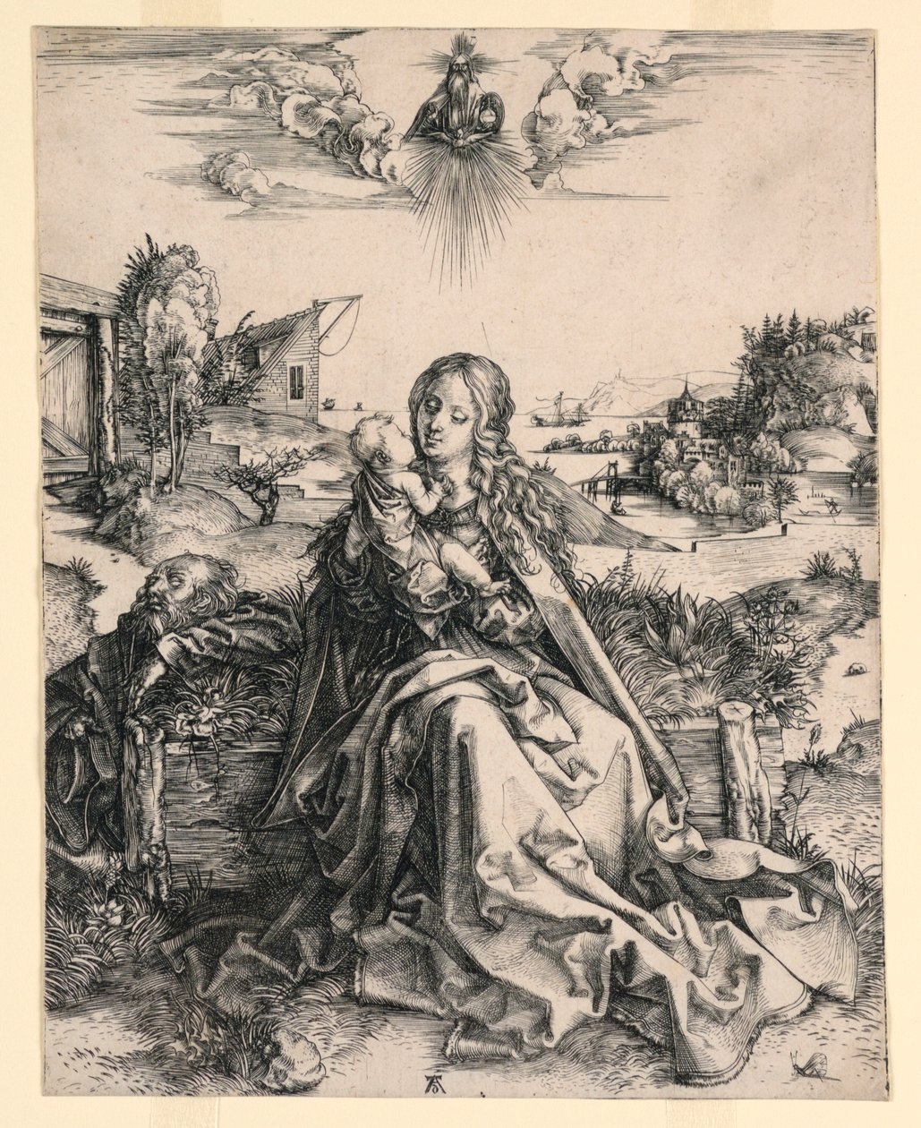 Die Heilige Familie mit Schmetterling von Albrecht Dürer
