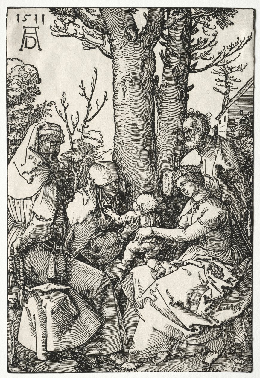 Die Heilige Familie mit Joachim und Anna, 1511 von Albrecht Dürer
