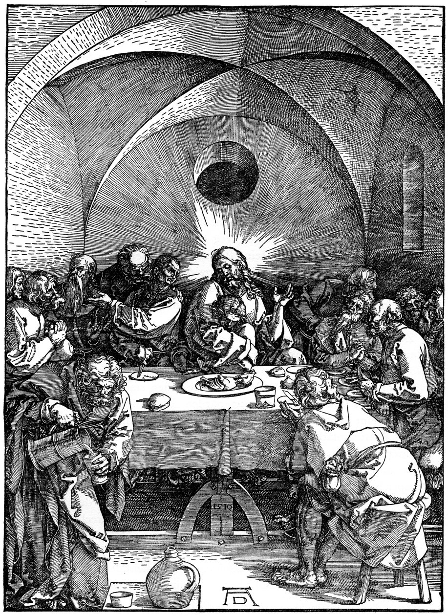 Das letzte Abendmahl aus der Serie Große Passion, um 1510, 1936 von Albrecht Dürer
