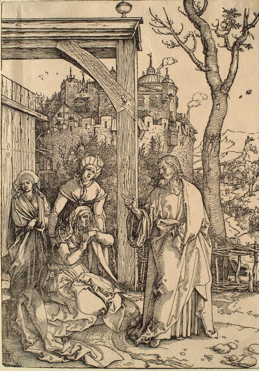 Das Leben der Jungfrau: Christus nimmt Abschied von seiner Mutter von Albrecht Dürer