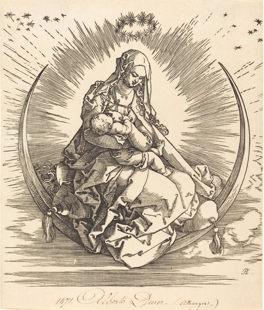 Die Madonna auf der Mondsichel, 1510-1511 von Albrecht Dürer