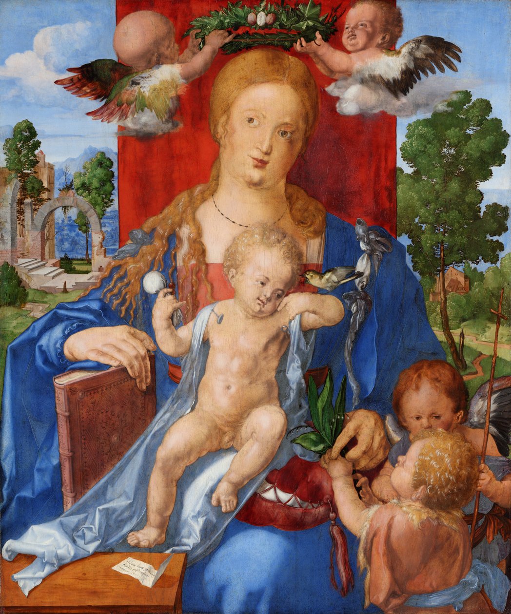 Die Madonna mit dem Stieglitz von Albrecht Dürer