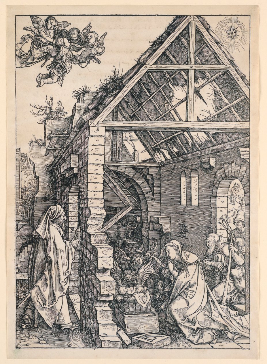 Die Geburt Christi, aus der Serie Das Leben der Jungfrau von Albrecht Dürer