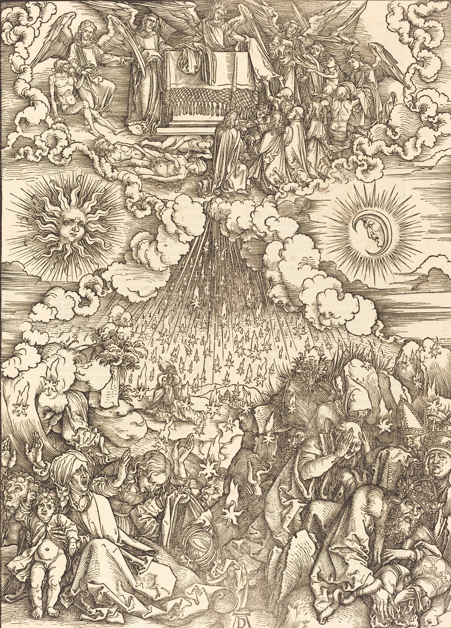 Die Öffnung des fünften und sechsten Siegels, 1498 von Albrecht Dürer