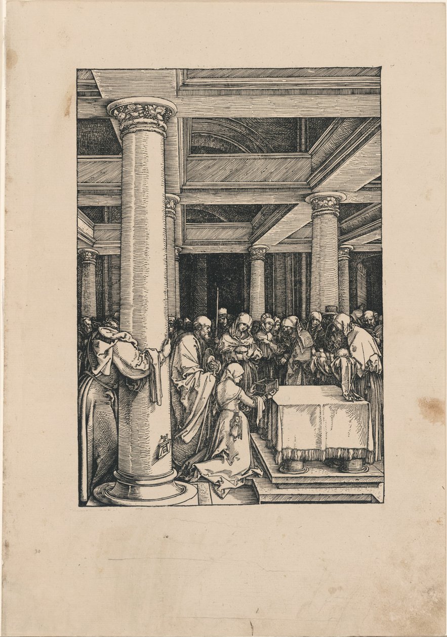 Die Darstellung Christi im Tempel, aus Das Leben der Jungfrau von Albrecht Dürer