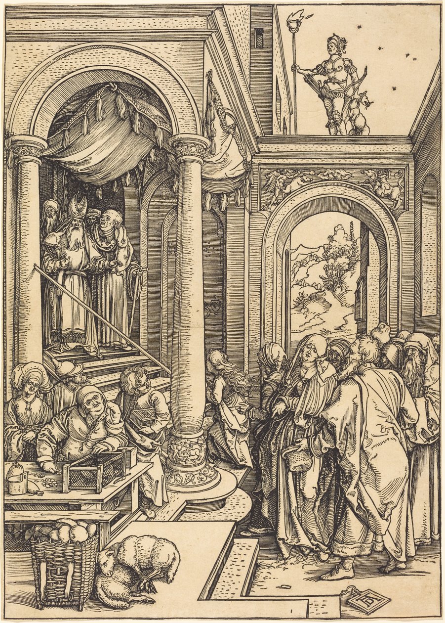 Die Darstellung der Jungfrau im Tempel von Albrecht Dürer