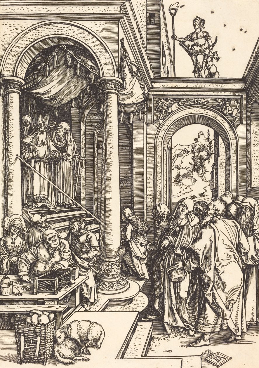 Die Darstellung der Jungfrau im Tempel von Albrecht Dürer