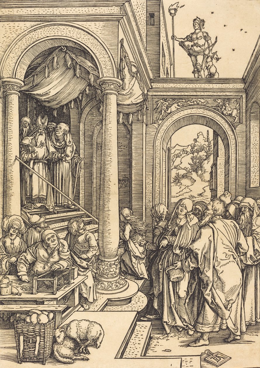 Die Darstellung der Jungfrau im Tempel, ca. 1502-1503 von Albrecht Dürer