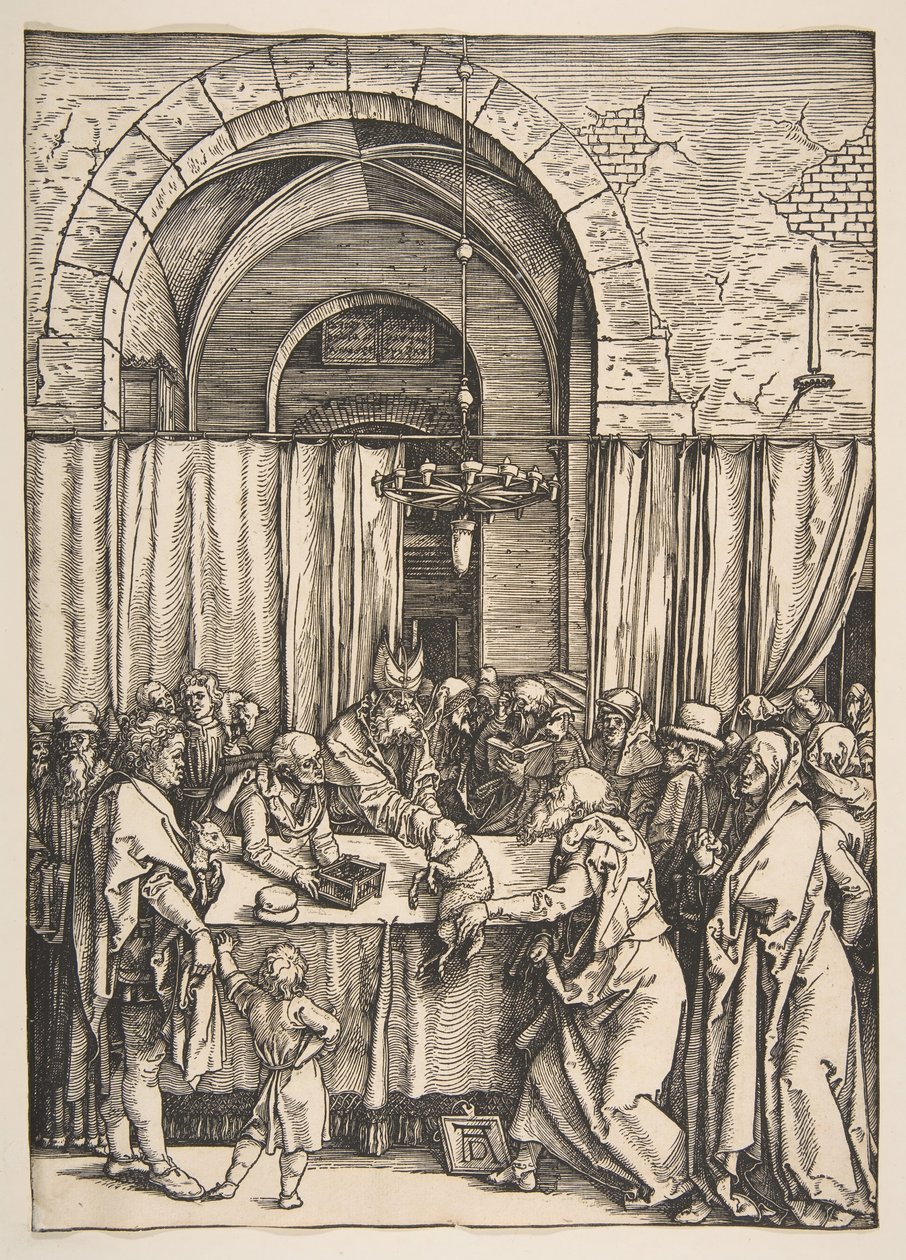 Die Ablehnung von Joachims Opfergabe, aus Das Leben der Jungfrau, ca. 1504 von Albrecht Dürer