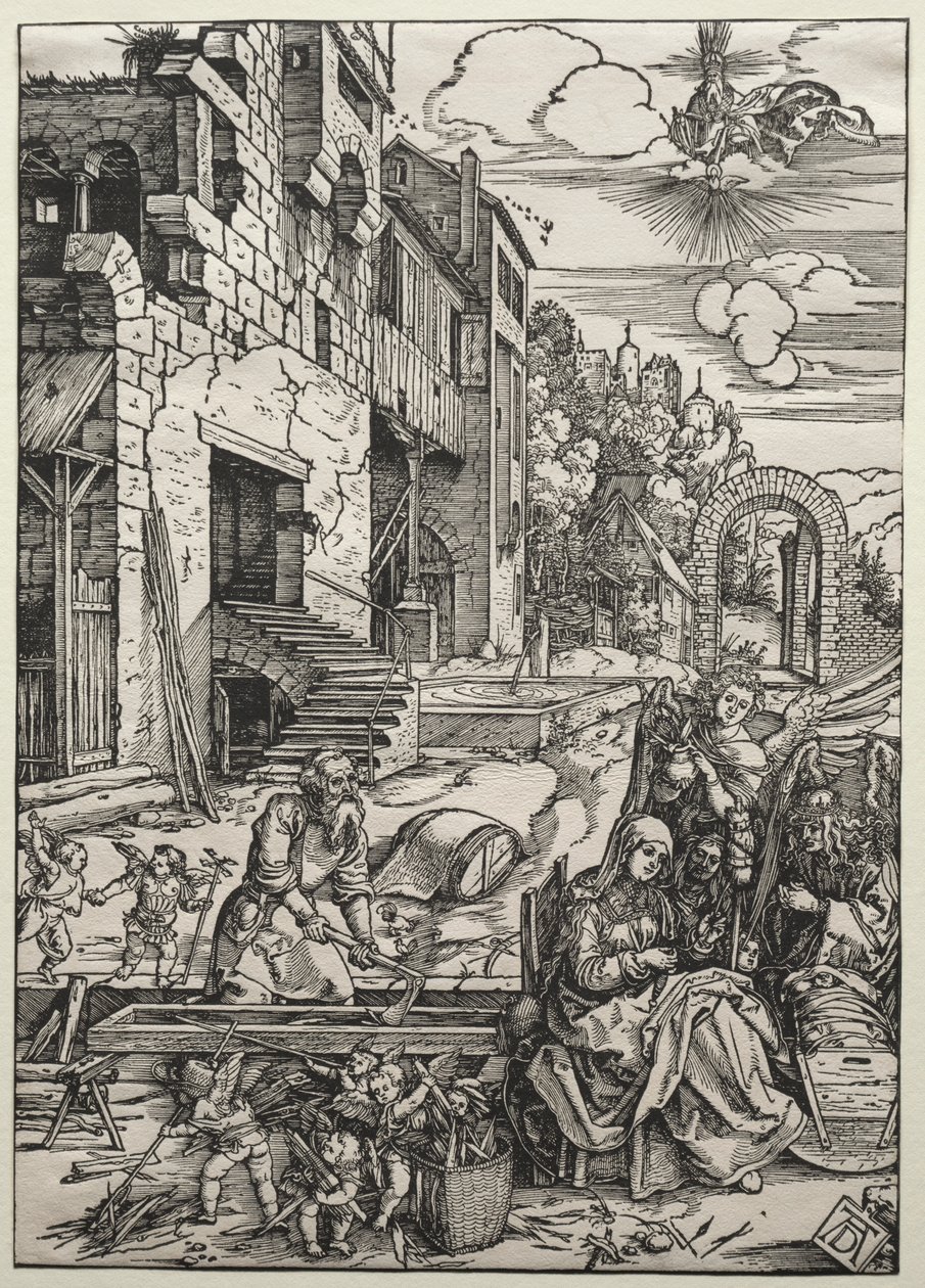 Die Ruhe in Ägypten, um 1501-1502 von Albrecht Dürer