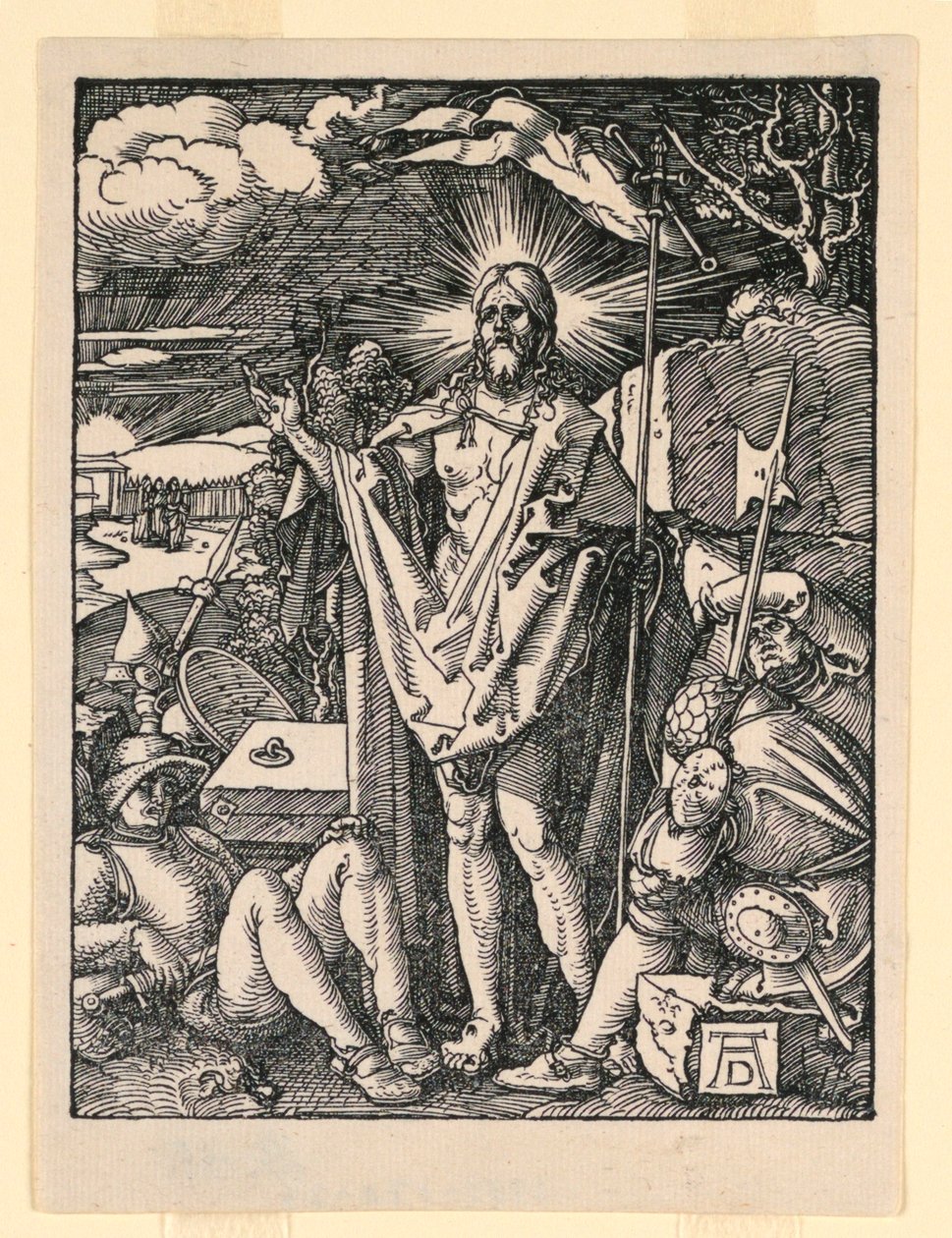 Die Auferstehung, aus der Serie Die kleine Passion von Albrecht Dürer