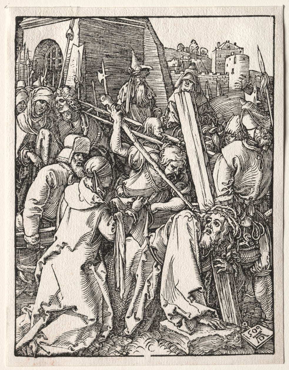 Die Kleine Passion: Christus trägt das Kreuz, 1509 von Albrecht Dürer