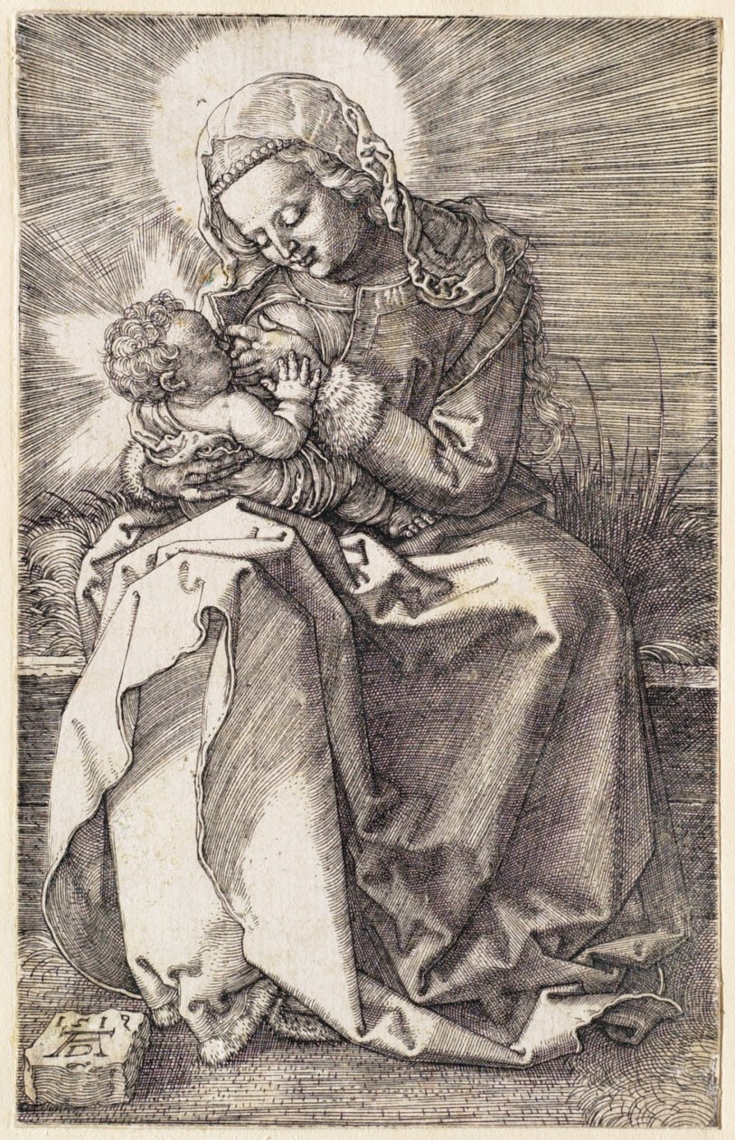 Die Jungfrau, die das Kind stillt von Albrecht Dürer