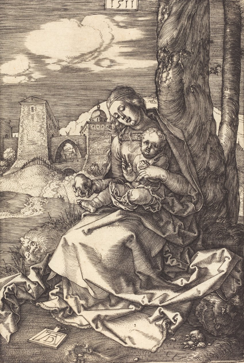 Die Jungfrau und das Kind mit der Birne von Albrecht Dürer