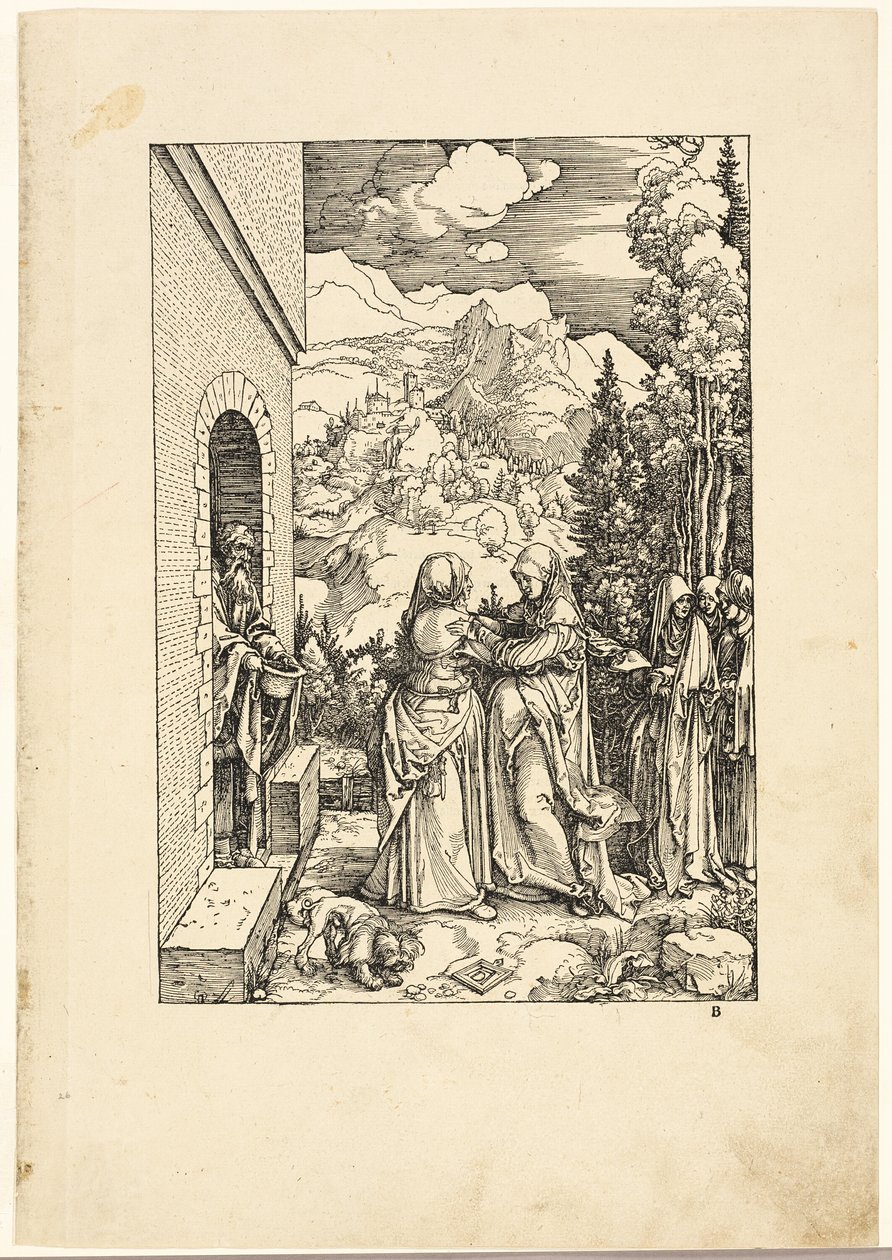Die Heimsuchung, aus Das Leben der Jungfrau von Albrecht Dürer