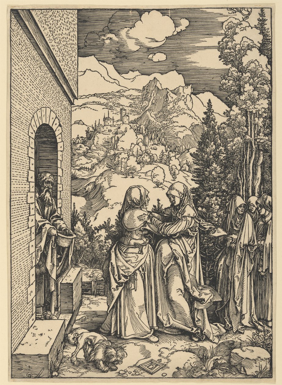 Die Heimsuchung, aus Das Leben der Jungfrau von Albrecht Dürer