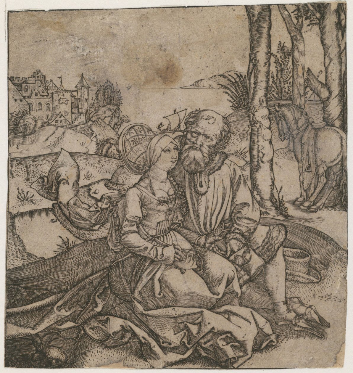 Das ungleiche Paar, ca. 1495 von Albrecht Dürer