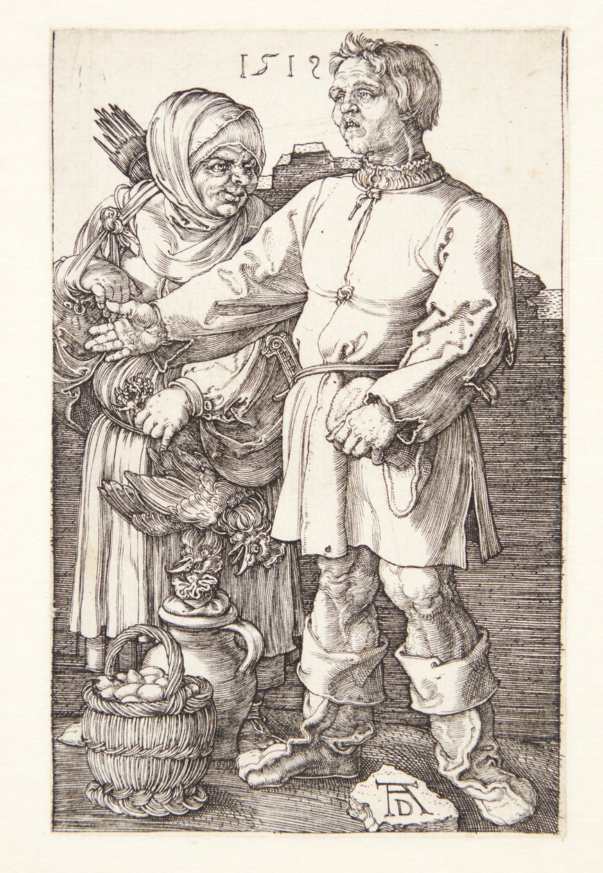 Der Bauer und seine Frau auf dem Markt von Albrecht Dürer