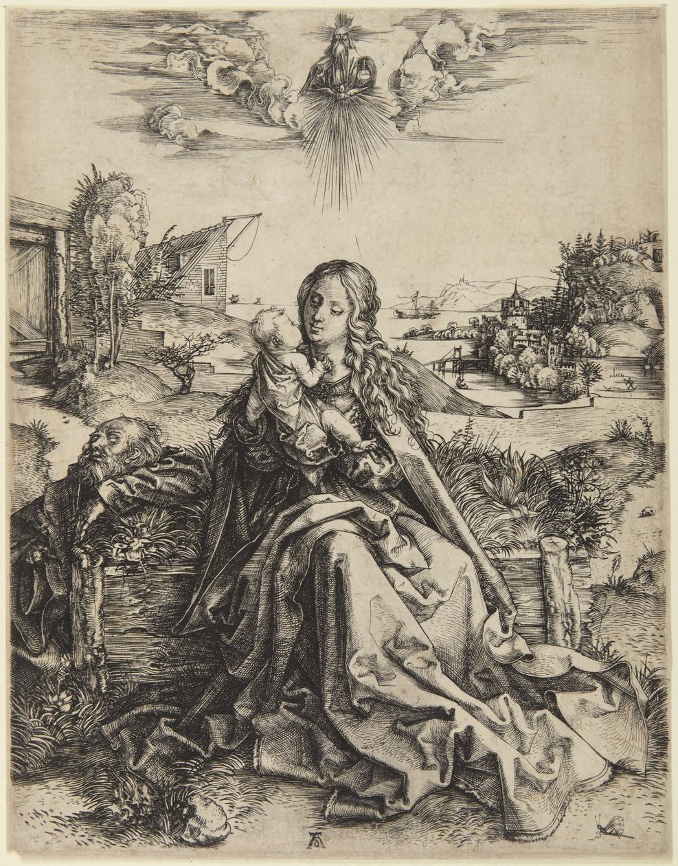 Jungfrau und Kind mit einer Libelle von Albrecht Dürer