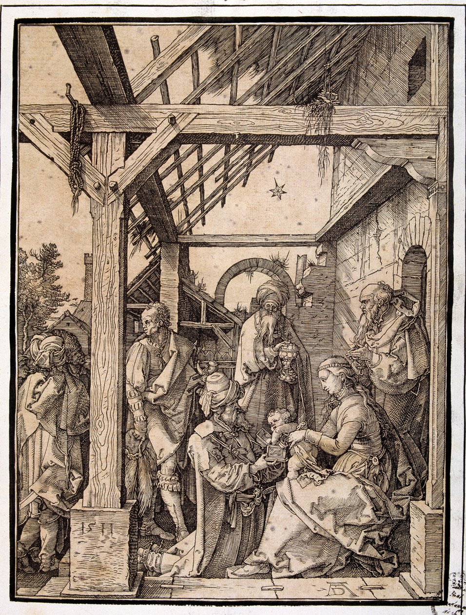 Anbetung der Heiligen Drei Könige von Albrecht Dürer or Duerer