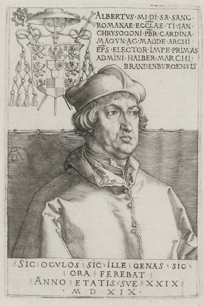Kardinal Albrecht von Brandenburg von Albrecht Dürer