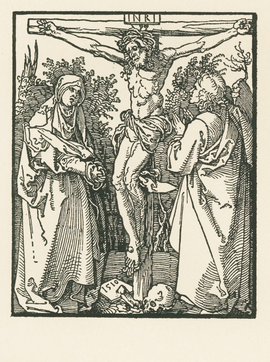 Christus am Kreuz mit der Jungfrau Maria und dem Heiligen Johannes von Albrecht Dürer or Duerer