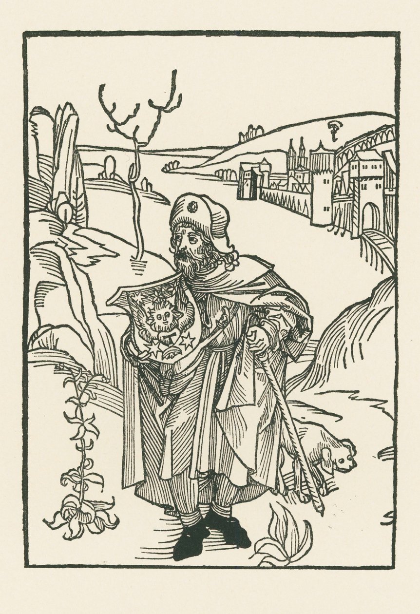 Jean Charlier de Gerson als Pilger von Albrecht Dürer or Duerer