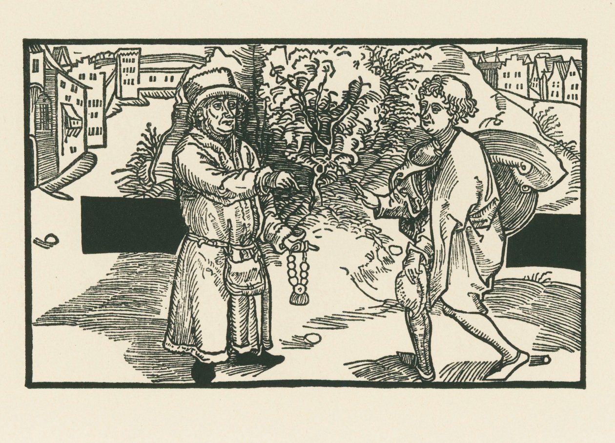 Laches und Parmeno, um 1492-93 von Albrecht Dürer or Duerer