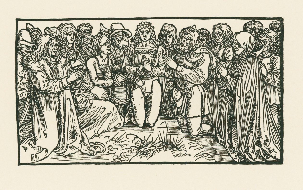 Männer und Frauen beim Gebet von Albrecht Dürer or Duerer
