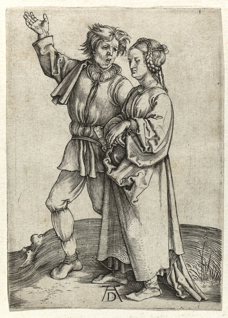 Paar von Bauern, ca. 1497 von Albrecht Dürer