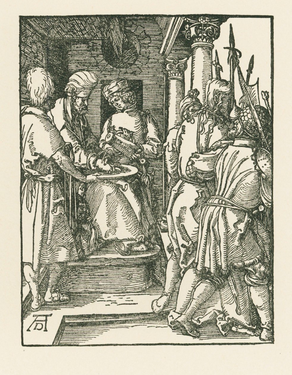 Pilatus wäscht seine Hände, um 1509 von Albrecht Dürer or Duerer