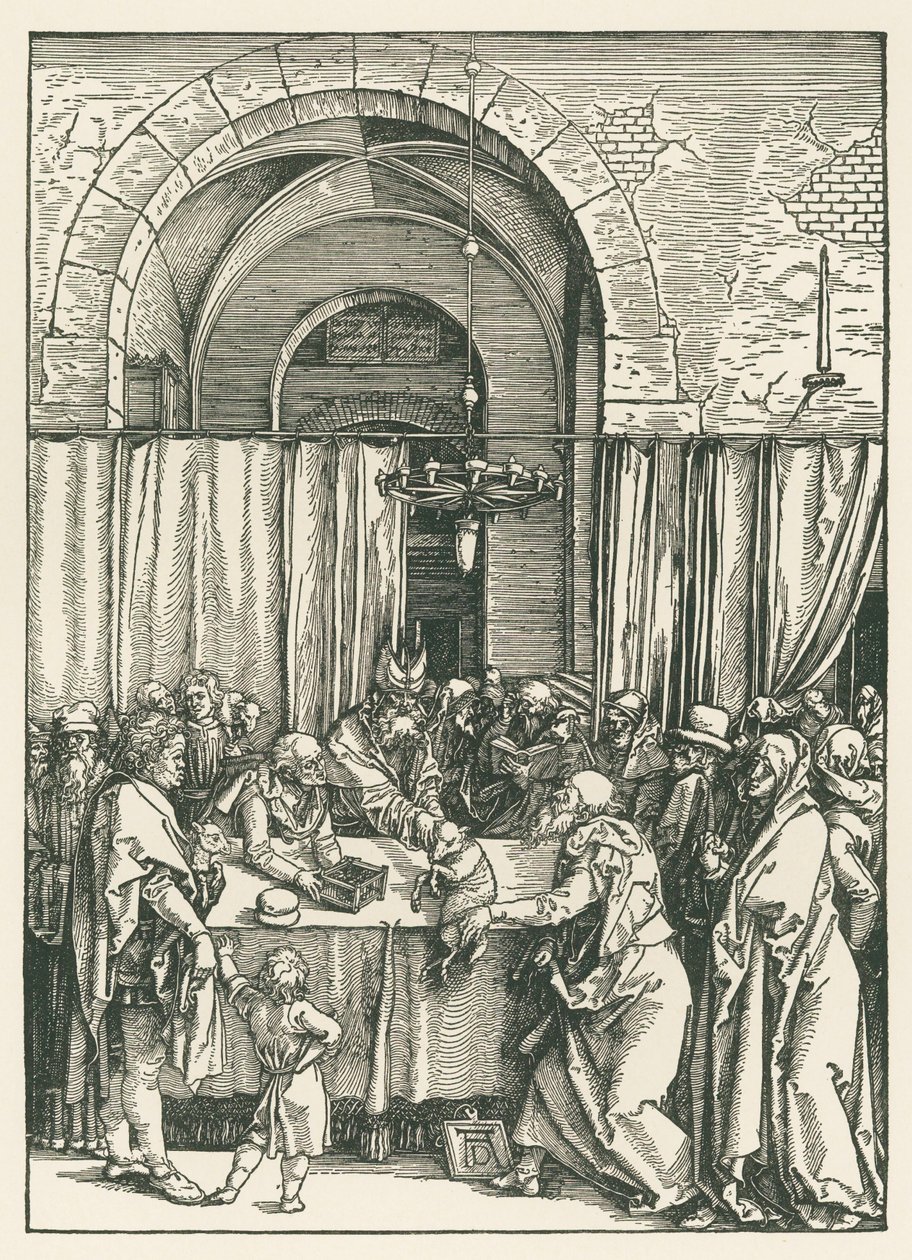 Ablehnung von Joachims Opfergabe von Albrecht Dürer or Duerer