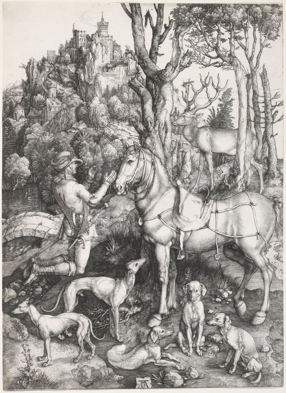 Heiliger Eustachius, ca. 1500-1501 von Albrecht Dürer