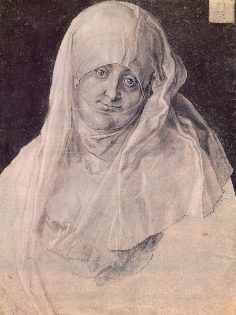 Heilige Anna mit verhülltem Kopf von Albrecht Dürer