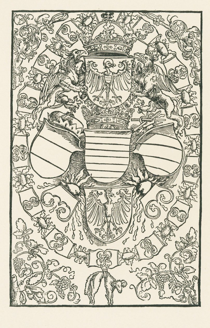 Das Wappen von Maximilian I. als König der Römer von Albrecht Dürer or Duerer
