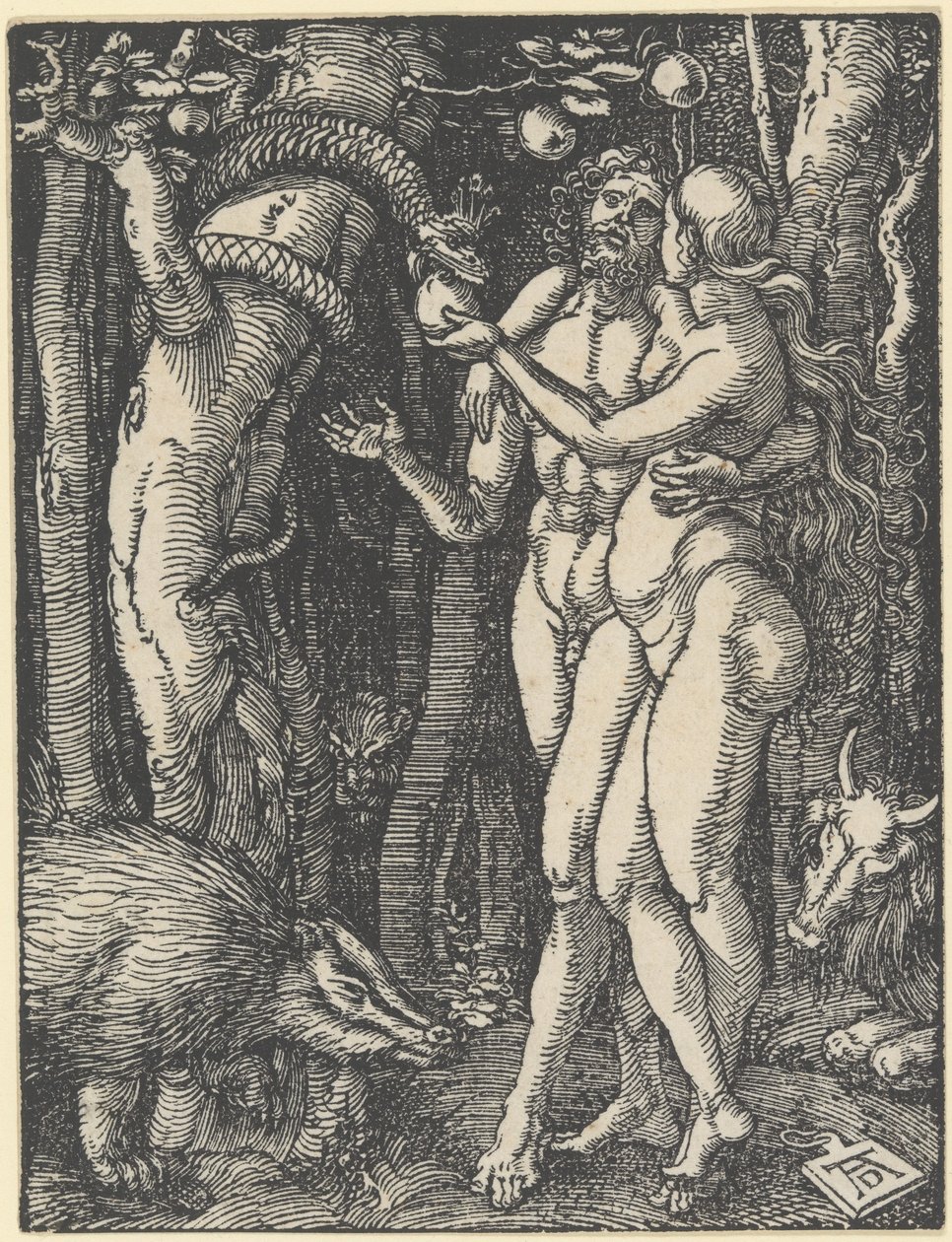 Der Sündenfall, aus "Die Kleine Passion" von Albrecht Dürer
