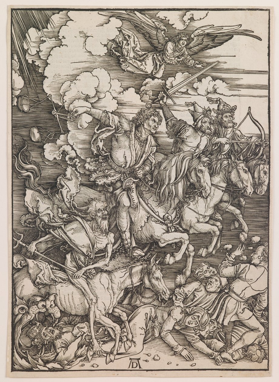 Die vier Reiter der Apokalypse, aus "Die Apokalypse", um 1497-98 von Albrecht Dürer or Duerer