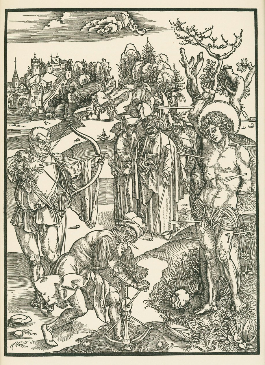 Das Martyrium des Heiligen Sebastian, ca. 1500 von Albrecht Dürer or Duerer