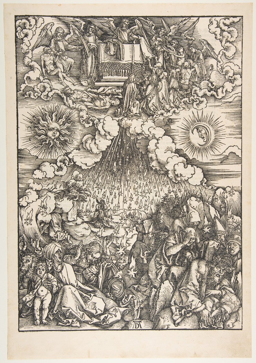 Die Öffnung des fünften und sechsten Siegels, aus der Apokalypse von Albrecht Dürer