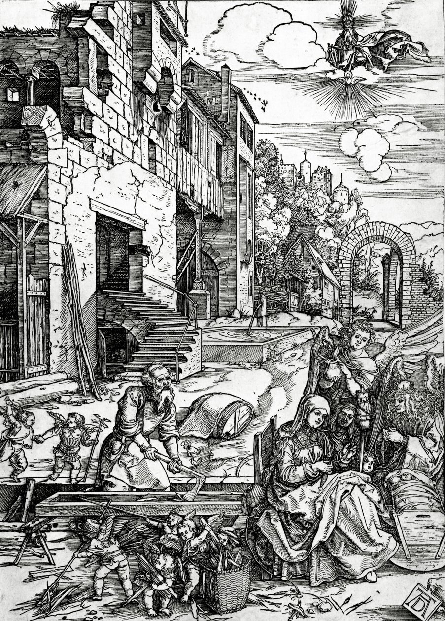 Die Rast auf der Flucht nach Ägypten, aus der Serie 