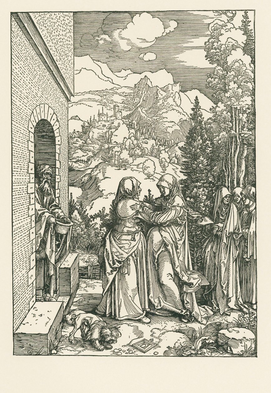 Die Heimsuchung - Heilige Maria besucht Heilige Elisabeth von Albrecht Dürer or Duerer