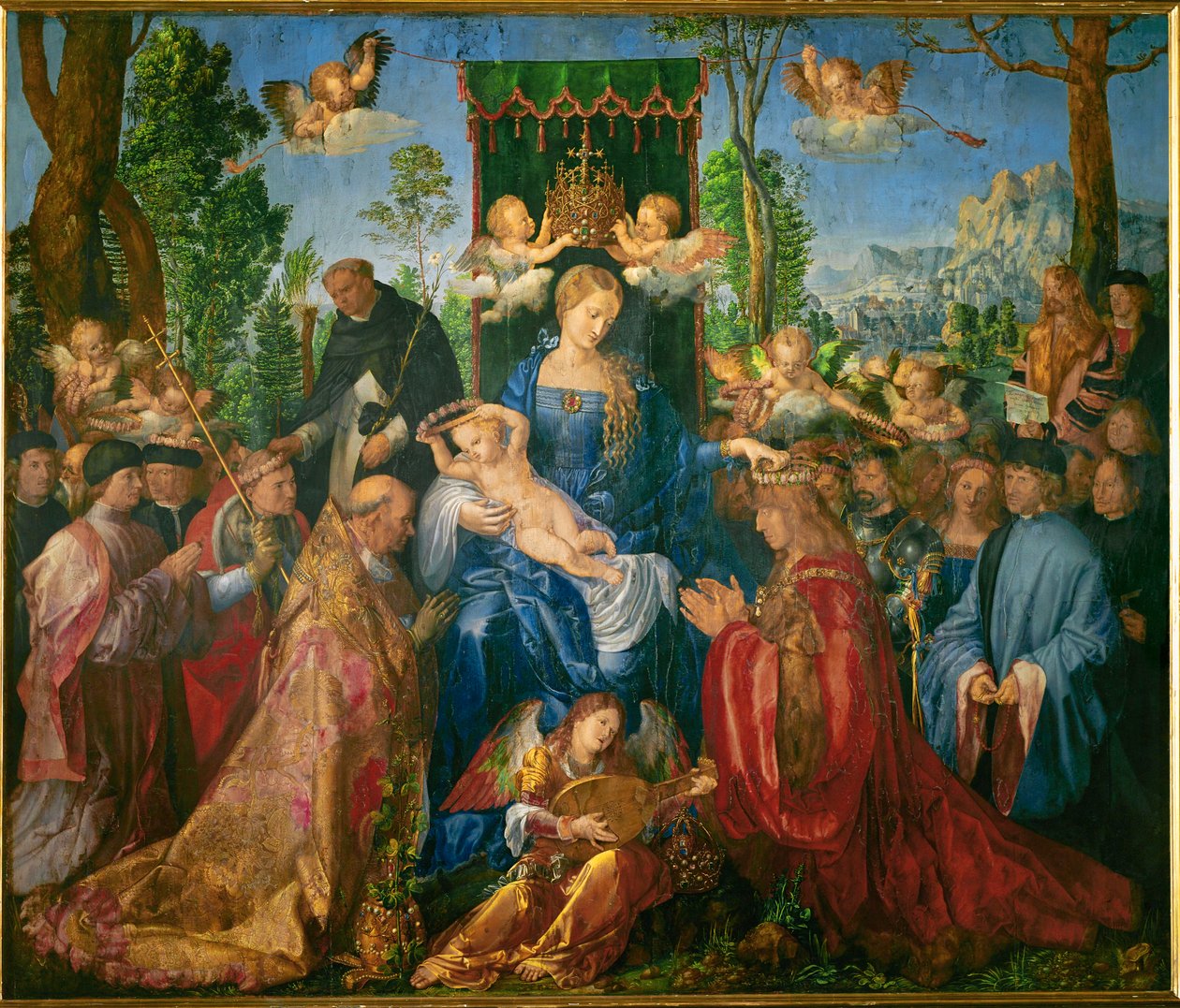 Das Rosenkranzfest von Albrecht Dürer or Duerer
