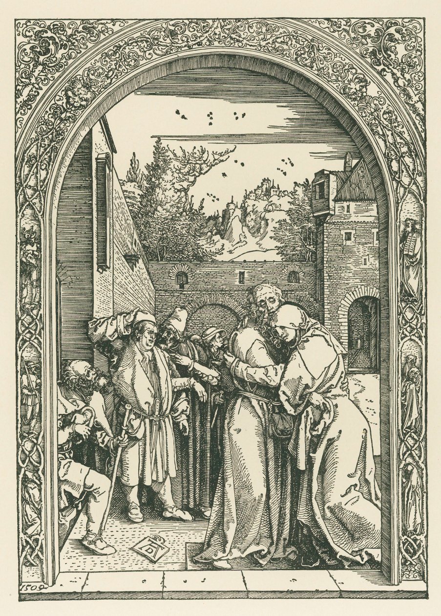 Das Treffen von Joachim und Anna am Goldenen Tor von Albrecht Dürer or Duerer