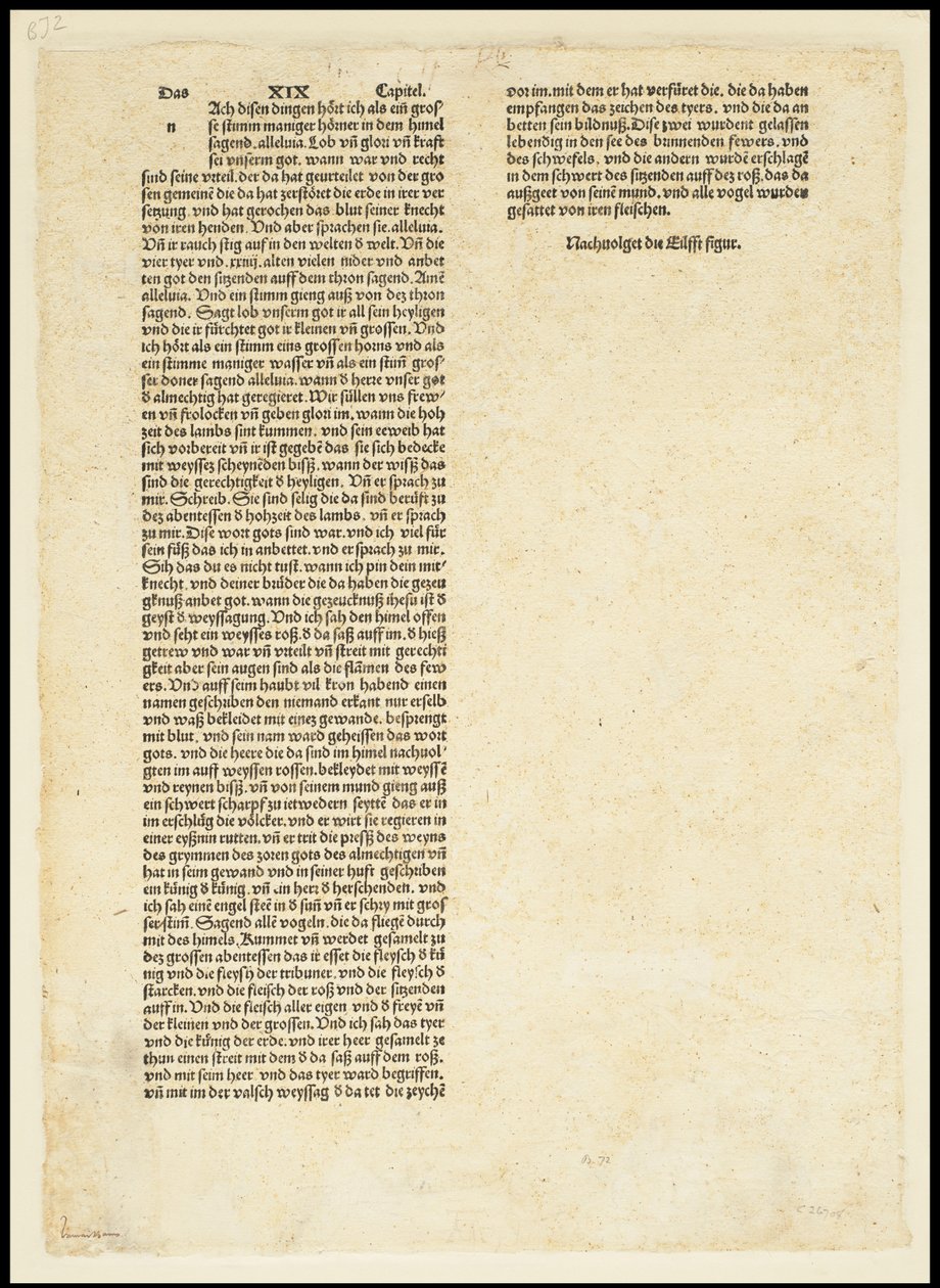 Rückseite der Apokalypse, Heiliger Michael kämpft gegen den Drachen, 1497 von Albrecht Dürer