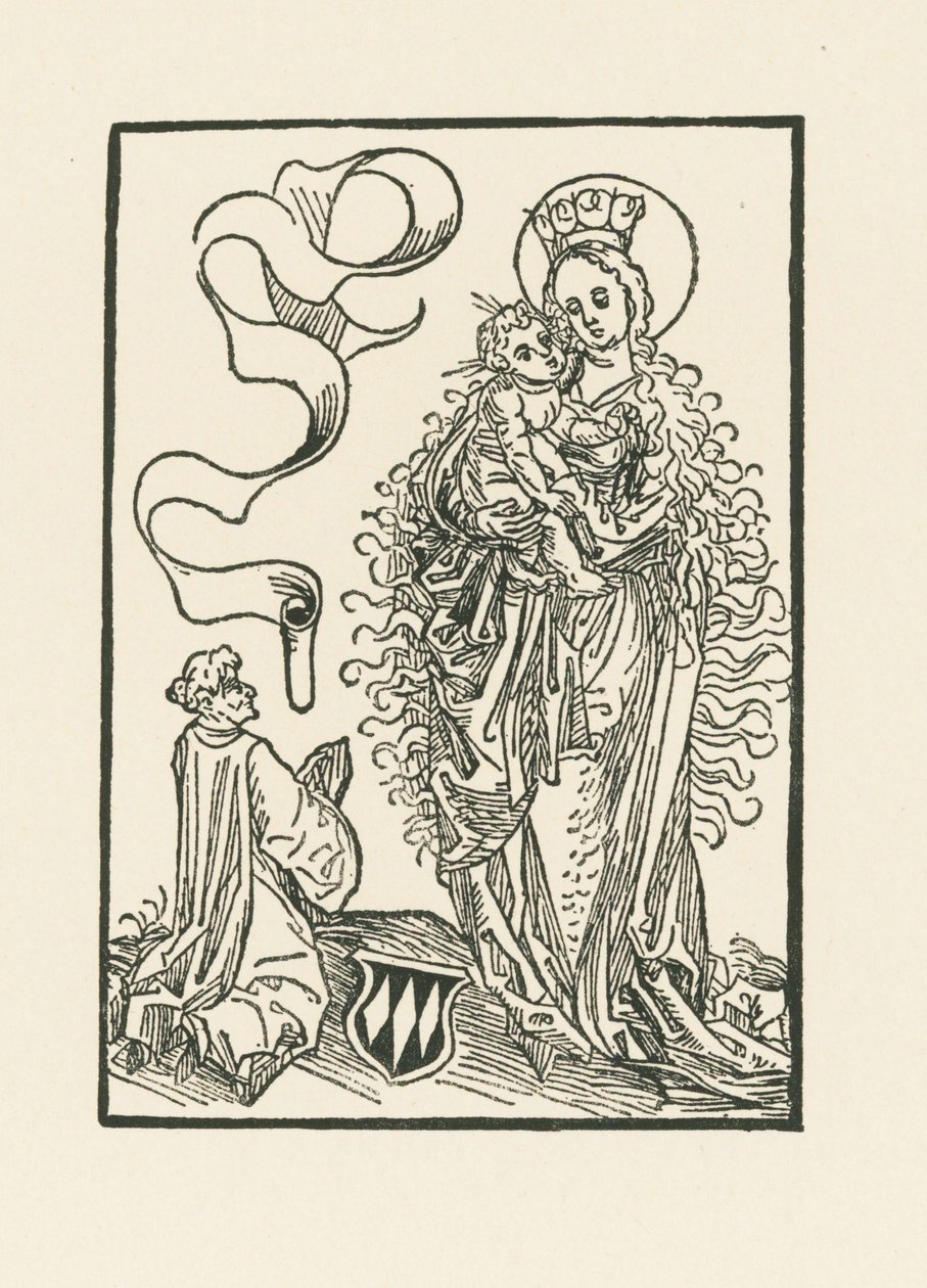 Jungfrau Maria verehrt von Albrecht von Bonstetten von Albrecht Dürer or Duerer