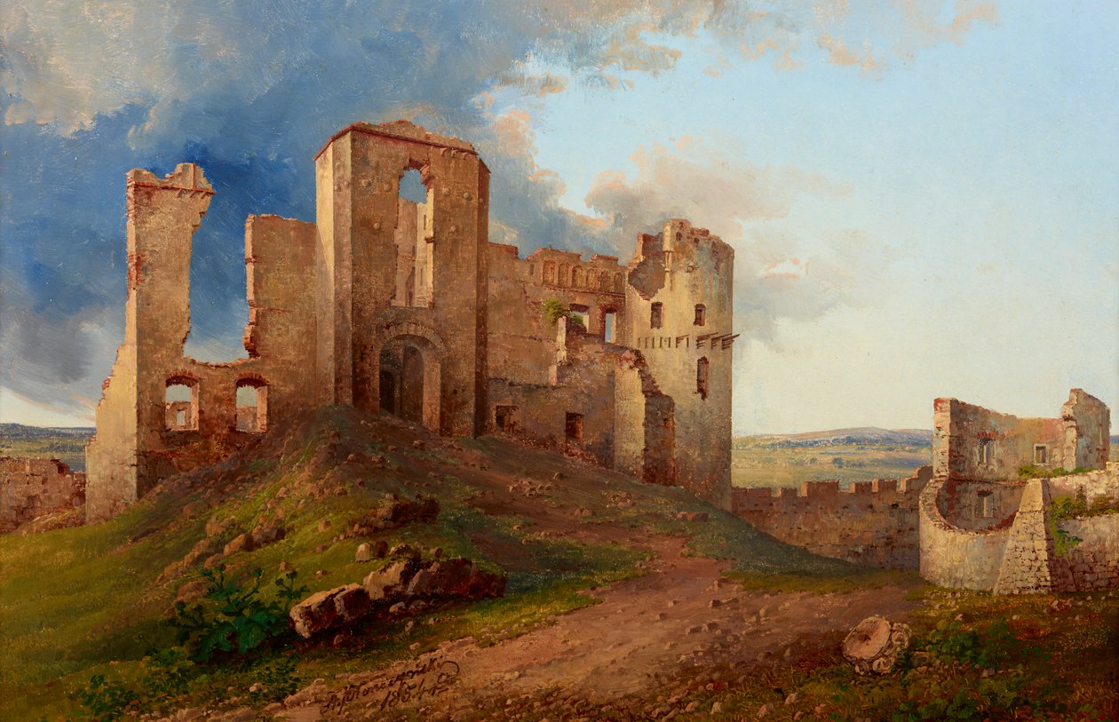 Ruinen der Burg Tenczyn von Aleksander Płonczyński