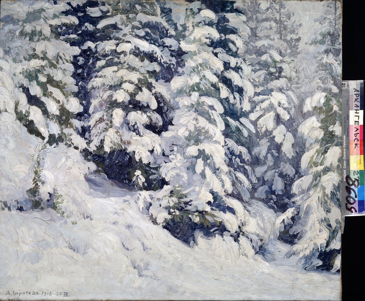 Wald im Winter von Aleksandr Alekseevich Borisov