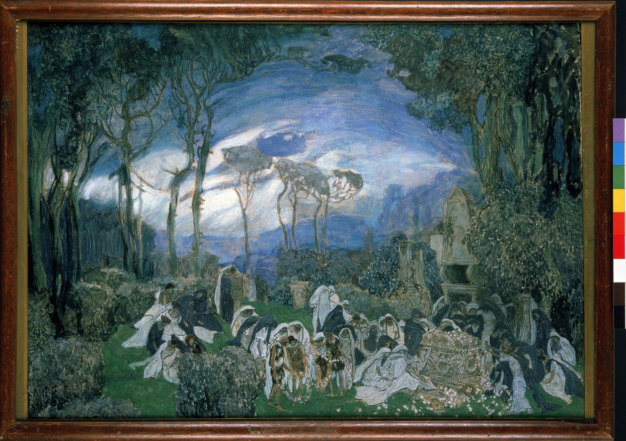 Bühnenbildentwurf für die Oper Orpheus und Eurydike von Christoph Willibald Gluck von Aleksandr Jakovlevic Golovin